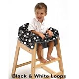 Babe Ease The Chic Clean Diner Highchair Cover, Black / White - cod. B002UD6BI0