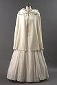 Wedding Short Cloak with Hood, made in Ivory Wool and Lined in Satin ~ New, Made in USA ~ Circle cut to fit most sizes Med to XLg