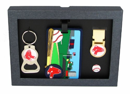 Boston Red Sox - MLB Bottle Opener Key Ring, Luggage Tag, Money Clip Gift Set