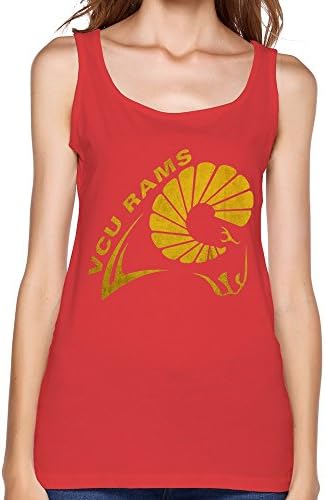 Agongda Women's NCAA Virginia Commonwealth University VCU Rams Logo Tank Top M Red