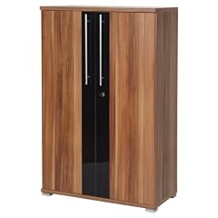 Germania 606-87 Aktenschrank "Master", 2 Einlegeb�den, 3 - Raster, abschlie�bar, Walnuss-Nb. / schwarz