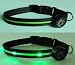 Dog Collar with Green LED Lights, Multi-Function, Small