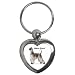 Afghan Hound Key Chain (Heart)