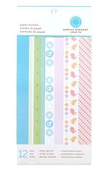 Martha Stewart Crafts Paper Borders 6'' X 12'' Baby Girl/Boy By The Package