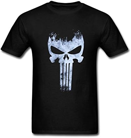 Tution T shirt Customized Marvel Comics Punisher Logo Men T shirt Black Short Sleeve XXXL