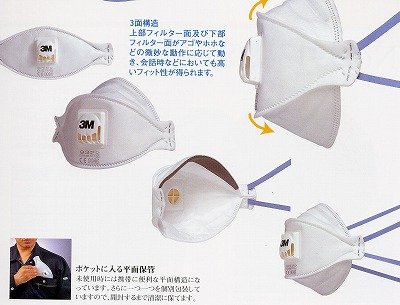 Cover image : 9322 【インフルエンザ、防塵マスク・ノロウイルスマスク(1枚単位) 9322-DS2 (N95マスク相当) 】