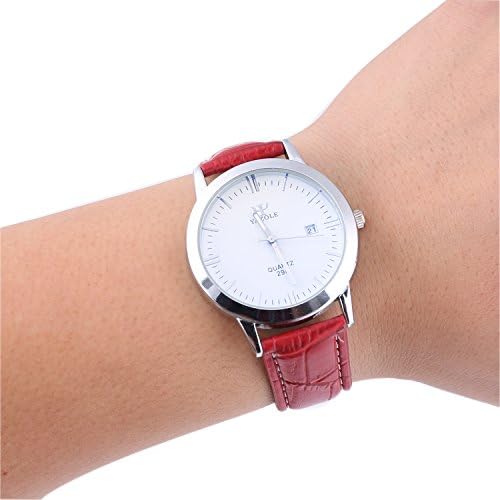 Fashion Men And Women's Waterproof Upscale Leather Strap Quartz Watch Blu-ray Luminous Calendar Watch