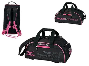 【クリックで詳細表示】【取得NG】ミズノ(MIZUNO) バッグ 3WAYバッグ(S) 63JM4006 96：ブラック×マゼンタ： スポーツ＆アウトドア