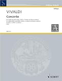 Produkt-Bild: Concerto a-Moll: RV 108/PV 77. Alt-Blockfl&ouml;te (Fl&ouml;te, Oboe), 2 Violinen und Basso continuo; Violoncello (Viola da gamba) ad lib.. Partitur und Stimmen. (Edition Schott)