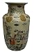 Traditional chinese butterfly flower vase with children playing - hand painted porcelain