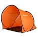 Quechua 2 seconds orange UV-Schutz Strandmuschel Wind, Sonnen, Regenschutz, Wurfzelt