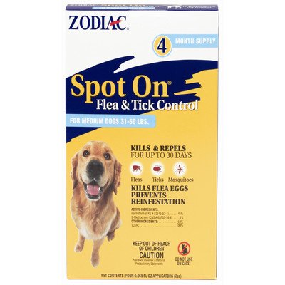 Zod F/T Spot On Md Dog 2cc 4pk Zod F/T Spot On Md Dog 2cc 4pk