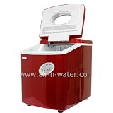 NewAir AI-100R Portable Ice Maker In Red With 28 Pound Ice Cube Capacity