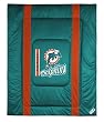 Miami Dolphins NFL "Side Line Collection" Bed Complete Set by Sports Coverage