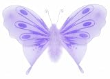 13 Purple Marabou Feathers Butterfly nylon hanging ceiling wall baby nursery room wedding decor