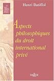 Revue Editions Dalloz - Sirey  / Aspects philosophiques du droit international privé