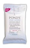 Ponds Clean Sweep Cleansing & Make-Up Remover Towelettes,15-Count Packages (Pack of 8)
