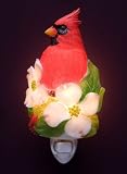 Flowers of Light Night Lights Cardinal with Dogwood