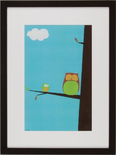 Green Frog Art Framed Art, Tree Top Owls II