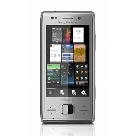 Sony Ericsson X2 Xperia Silver Unlocked GSM Cell Phone Mobile Smartphone, QWERTY Keyboard, Quad-Band, GPRS/EDGE/HSDPA/HSUPA, WAP/MMS, A-GPS, 8.1 Megapixel Camera, Video-/MP3-Player, WLAN, Bluetooth, USB, microSD Slot