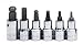 SK 19766 6 Piece 3/8-Inch Drive 5/32-Inch to 3/8-Inch Ball Hex Bit Set