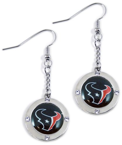NFL Houston Texans Crystal Dangle Earrings