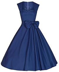 Bubble Dress Flared-Skirt Cotton Vintage Lace  Prom Dress/Tunic  With a Bow(s)