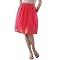 Isaac Mizrahi Foil-Border Skirt- Coral