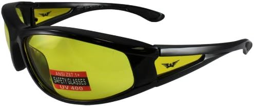Global Vision Integrity 2 Safety Glasses (Black Frame/Yellow Lens)