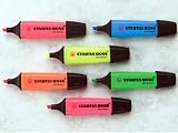 Stabilo Boss 70 assorted highlighter marker pens, WALLET of 4