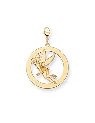 Disney Tinker Bell Round Lobster Clasp Charm