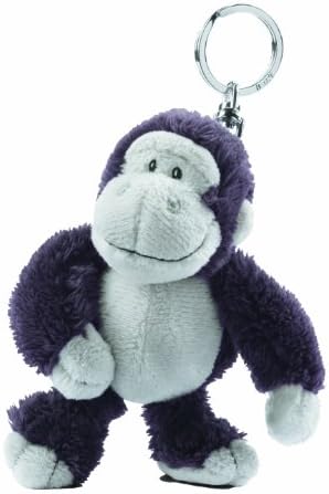 NICI Wild Friends Gorilla Bean Bag Key Holder 4"