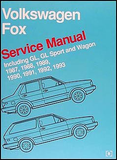 1987-1993 VW Fox Bentley Repair Shop Manual Original