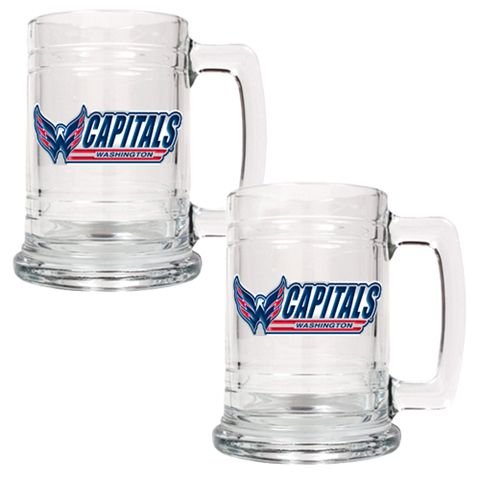 Washington Capitals Set of 2 Beer Mugs