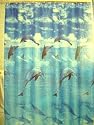 Dolphins FABRIC Shower Curtain