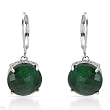Earrings With 8.15ctw Genuine Emeralds Well Made in 925 Sterling silver. Total item weight 5.8g Length 29mm