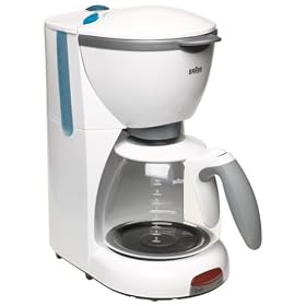 Braun KF510-WH AromaDeluxe 10-Cup Coffeemaker, White by Braun