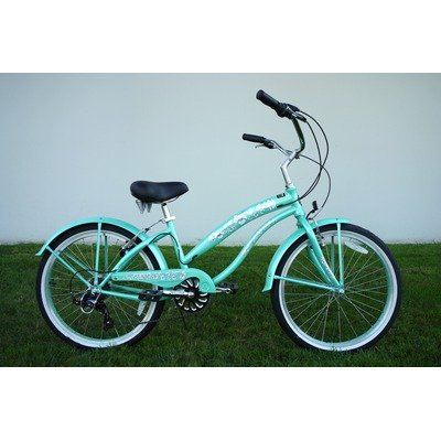 Women's 7 Speed Beach Cruiser Frame Color: Mint Green