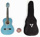 Valencia CG-150K 1/2 MBU Blue Acoustic Package with Bag and DVD