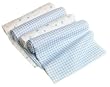 Carter''s - Receiving Blankets 4-Pack - Blue Check/White with Stars