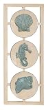 Sea Horse Shell Ocean Wall Art Bathroom