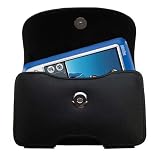 Gomadic for the PalmOne palm Zire 72s - Horizontal Leather Case with Belt Clip/Loop for the PalmOne palm Zire 72s