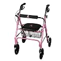 Medline Rollator/Walker for Breast Cancer Awareness - Pink/Black