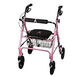 Medline Rollator/Walker for Breast Cancer Awareness - Pink/Black