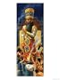 Religious Rites Being Performed Before the Gilded Statue of the God Marduk Art Giclee Poster Print by Roger Payne, 18x24