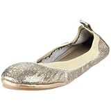 Yosi Samra Womens Muted Metallic Ballet Flat
