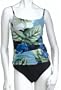 Speedo Women's Side Shirred Tankini Swimsuit
