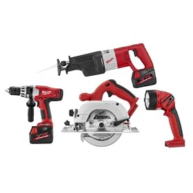 Buy Milwaukee 0920-29 V18 Lithium-ion 4-Pack Combo Kit by Milwaukee