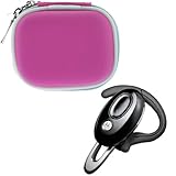Motorola H720 Wireless Bluetooth Headset + GTMax Hot Pink Bluetooth Carryin ....