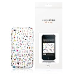 Elago Skins-Children White for Apple iPhone 3G